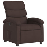 Vidaxl fauteuil verstelbaar stof donkerbruin