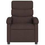 Vidaxl fauteuil verstelbaar stof donkerbruin