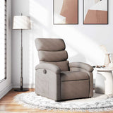 Vidaxl fauteuil verstelbaar stof taupe