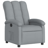 Vidaxl fauteuil verstelbaar stof lichtgrijs