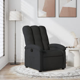Vidaxl fauteuil verstelbaar stof zwart
