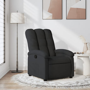 Vidaxl fauteuil verstelbaar stof zwart