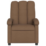 Vidaxl fauteuil verstelbaar stof bruin