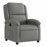 Vidaxl relaxfauteuil donkergrijze stof