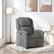 Vidaxl relaxfauteuil donkergrijze stof