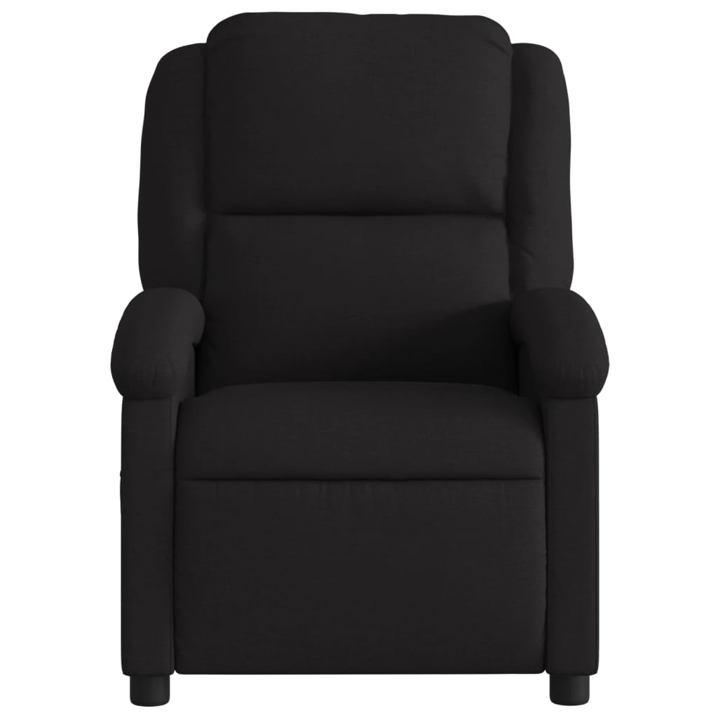 Vidaxl fauteuil verstelbaar stof zwart