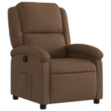 Vidaxl fauteuil verstelbaar stof bruin