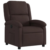 Vidaxl fauteuil verstelbaar stof donkerbruin