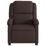 Vidaxl fauteuil verstelbaar stof donkerbruin