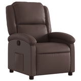 Vidaxl fauteuil verstelbaar kunstleer bruin