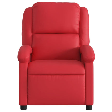 Vidaxl fauteuil verstelbaar kunstleer rood