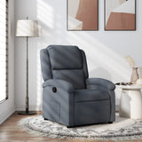 Vidaxl fauteuil verstelbaar fluweel donkergrijs