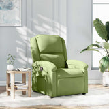 Vidaxl fauteuil verstelbaar fluweel lichtgroen