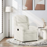 Vidaxl relaxfauteuil crème fluweel