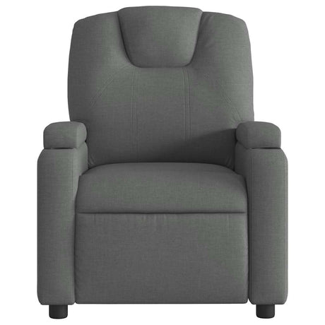 Vidaxl relaxfauteuil donkergrijze stof