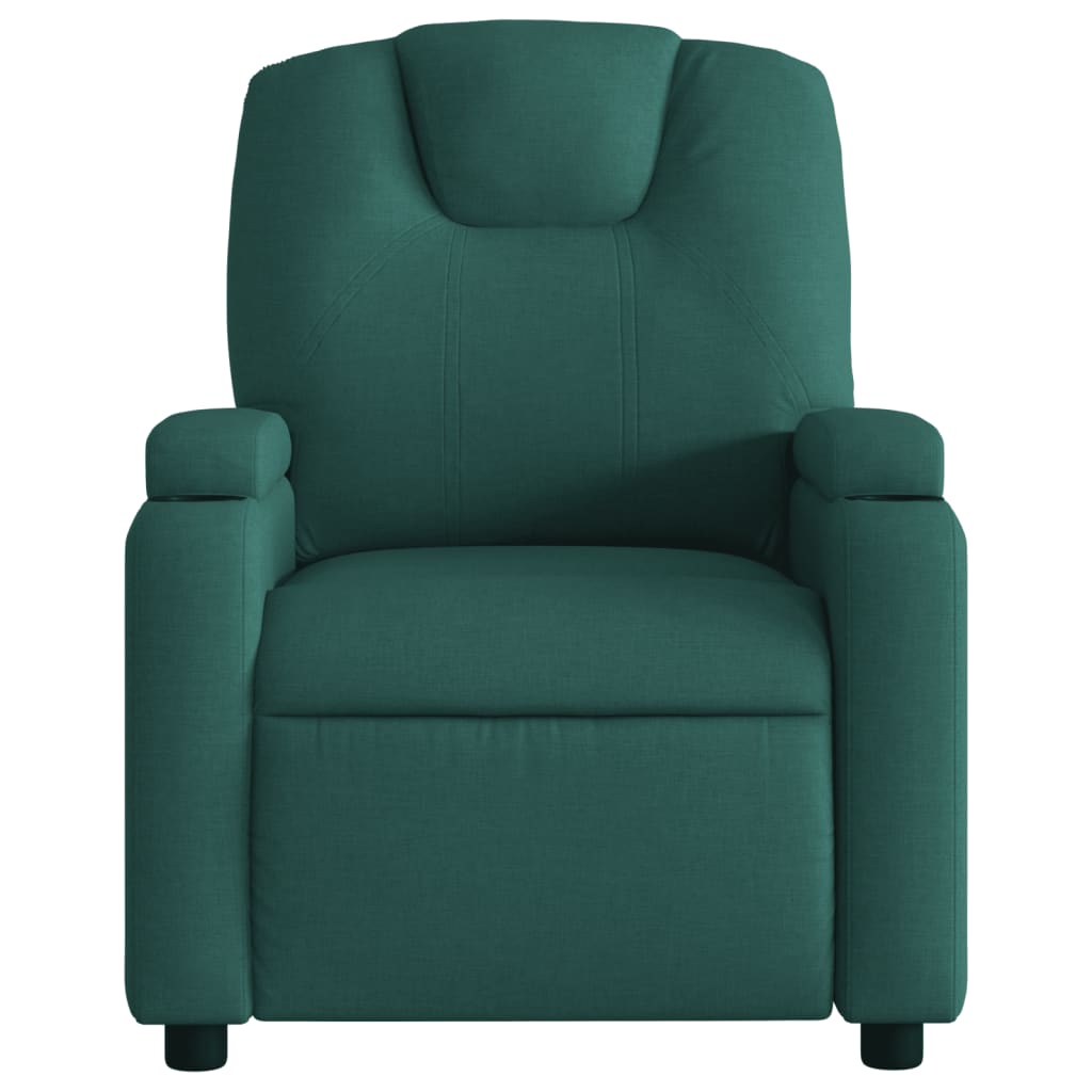 Vidaxl fauteuil verstelbaar stof donkergroen