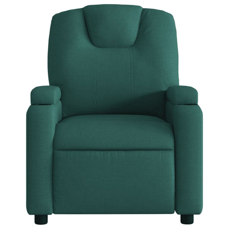 Vidaxl fauteuil verstelbaar stof donkergroen