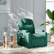 Vidaxl fauteuil verstelbaar stof donkergroen