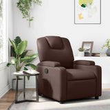 Vidaxl fauteuil verstelbaar kunstleer bruin