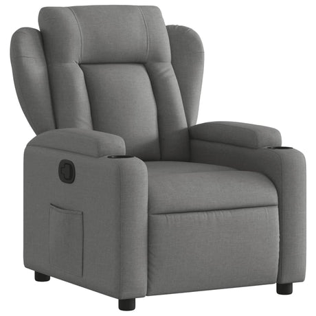Vidaxl relaxfauteuil donkergrijze stof