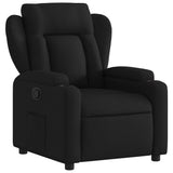 Vidaxl fauteuil verstelbaar stof zwart