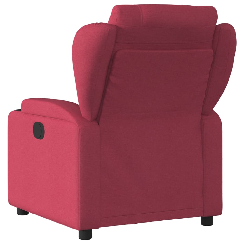 Vidaxl fauteuil verstelbaar stof wijnrood