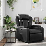 Vidaxl relaxfauteuil zwart kunstleer