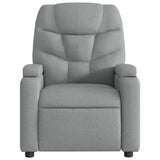Vidaxl fauteuil verstelbaar stof lichtgrijs