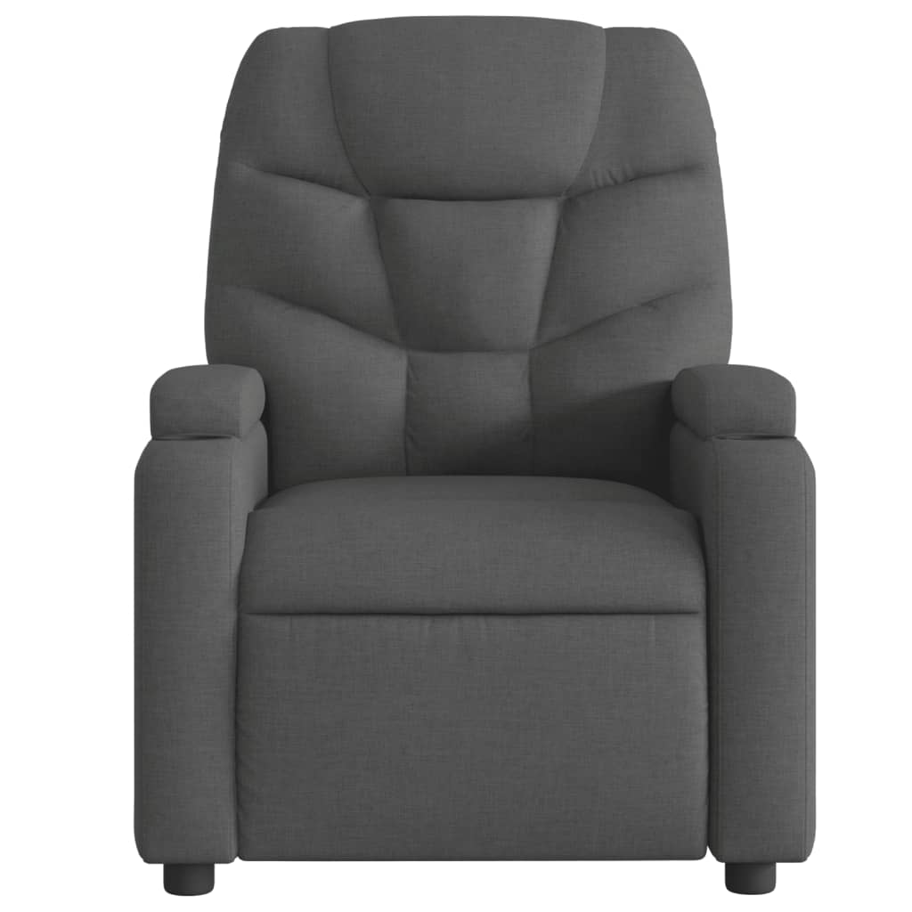 Vidaxl relaxfauteuil donkergrijze stof