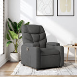 Vidaxl relaxfauteuil donkergrijze stof