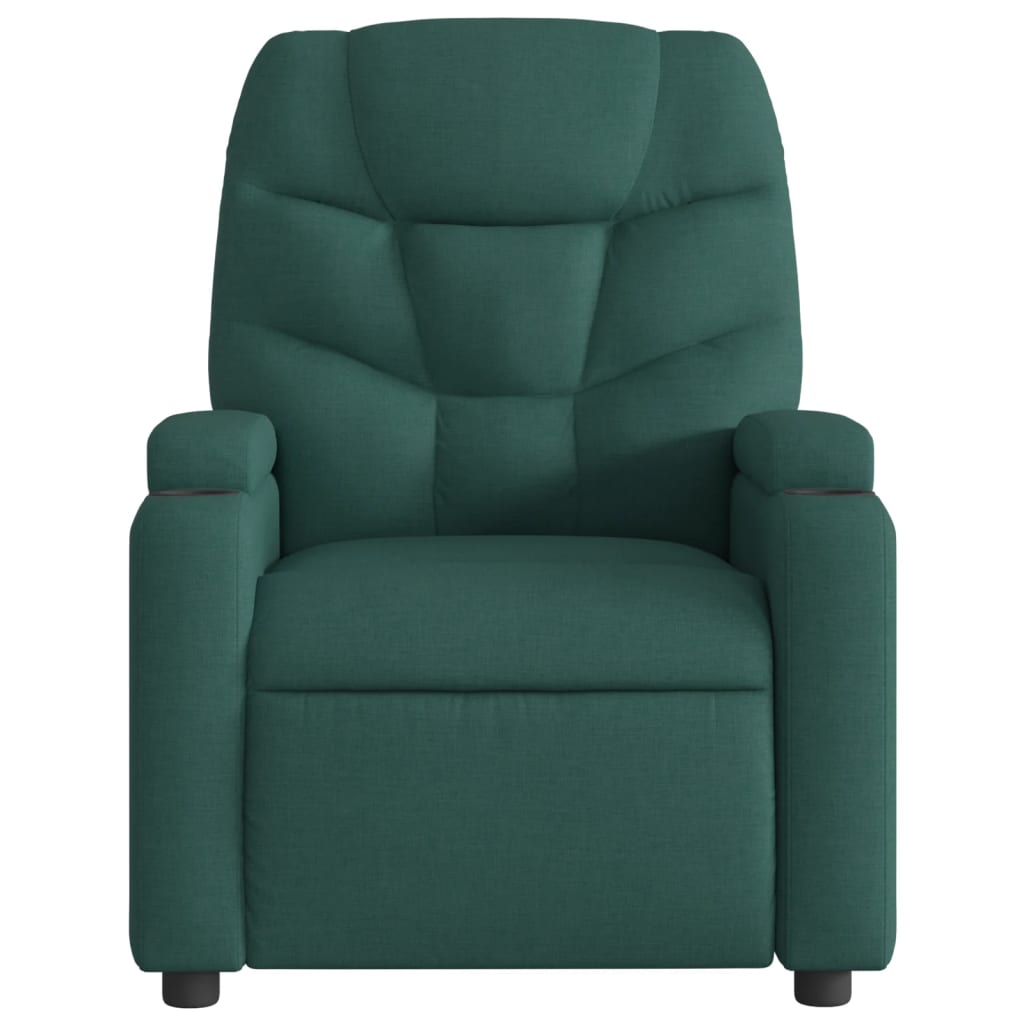 Vidaxl fauteuil verstelbaar stof donkergroen
