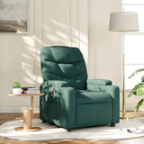 Vidaxl fauteuil verstelbaar stof donkergroen