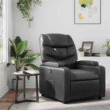 Vidaxl relaxfauteuil zwart kunstleer