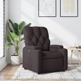 Vidaxl fauteuil verstelbaar stof donkerbruin