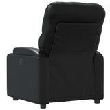 Vidaxl fauteuil verstelbaar kunstleer zwart
