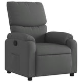 Vidaxl fauteuil verstelbaar stof donkergrijs