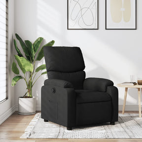 Vidaxl fauteuil verstelbaar stof zwart