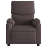 Vidaxl fauteuil verstelbaar stof donkerbruin