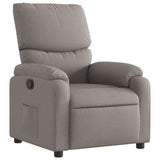 Vidaxl fauteuil verstelbaar stof taupe