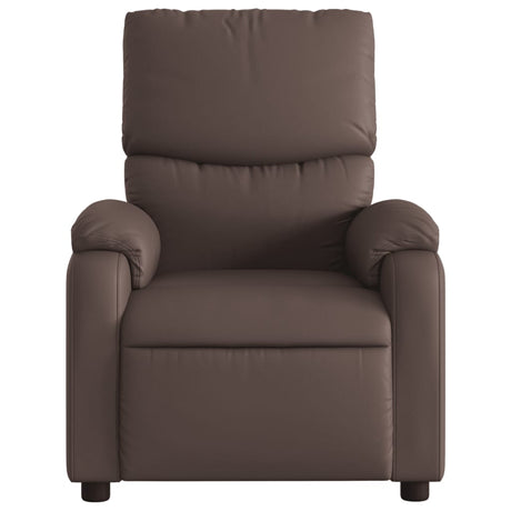 Vidaxl fauteuil verstelbaar kunstleer bruin