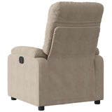 Vidaxl fauteuil verstelbaar microvezelstof taupe