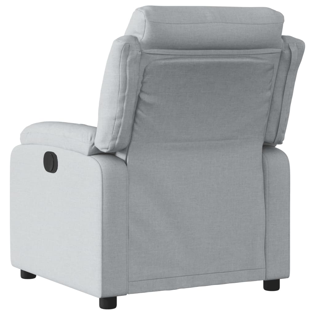 Vidaxl fauteuil verstelbaar stof lichtgrijs