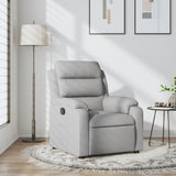Vidaxl fauteuil verstelbaar stof lichtgrijs