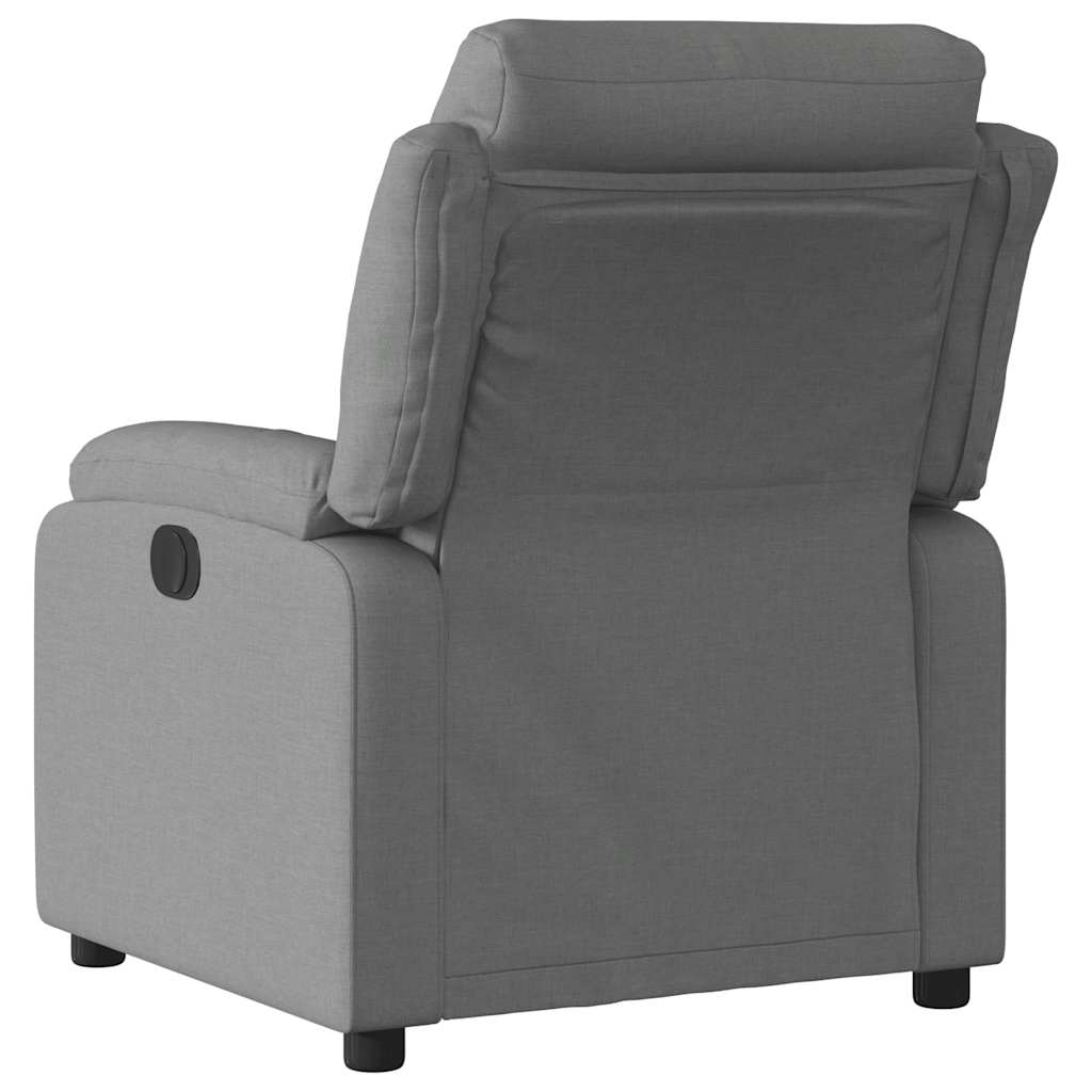 Vidaxl fauteuil verstelbaar stof donkergrijs
