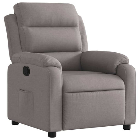 Vidaxl fauteuil verstelbaar stof taupe