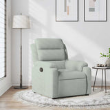 Vidaxl fauteuil verstelbaar fluweel lichtgrijs