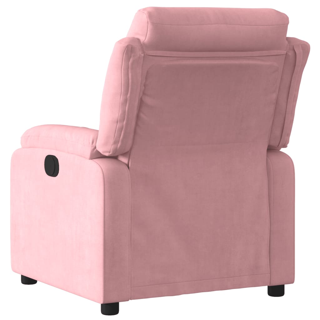 Vidaxl fauteuil verstelbaar fluweel roze