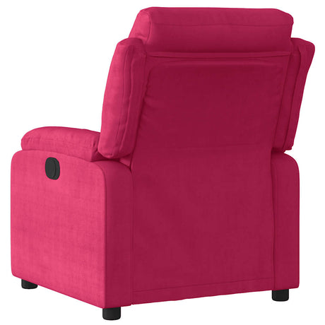 Vidaxl fauteuil verstelbaar fluweel wijnrood