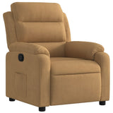 Vidaxl fauteuil verstelbaar fluweel bruin
