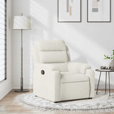 Vidaxl fauteuil verstelbaar fluweel crèmekleurig